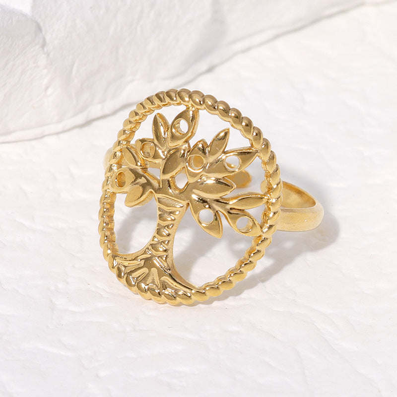 Tree of Life Adjustable Ring JZ1208