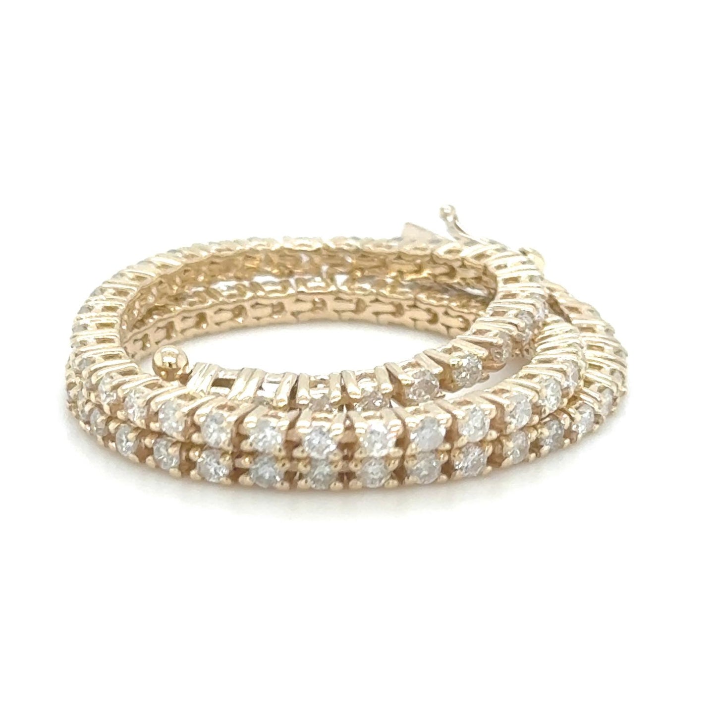 14K Yellow Gold Tennis Bracelet