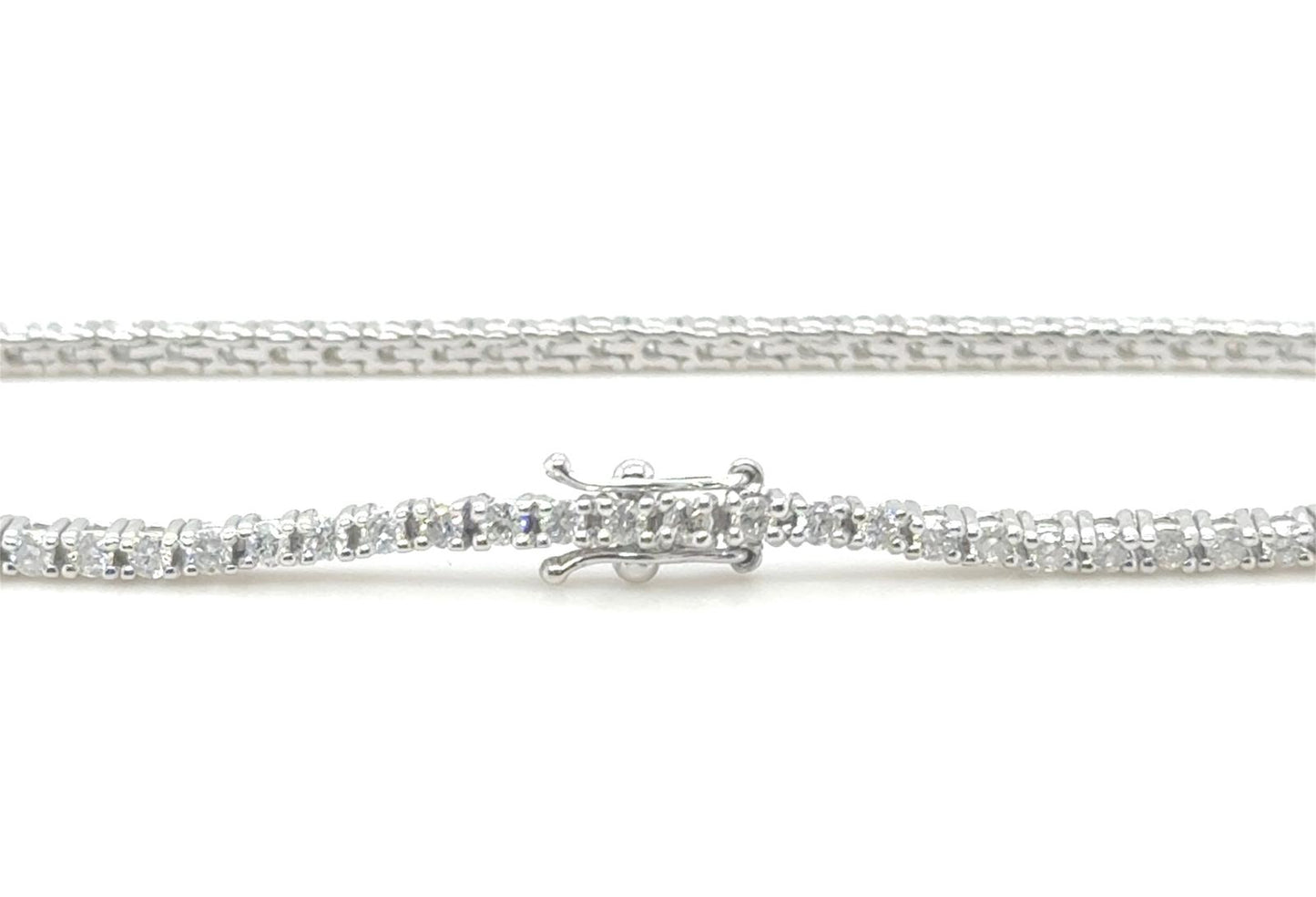 14K White Gold Tennis Bracelet
