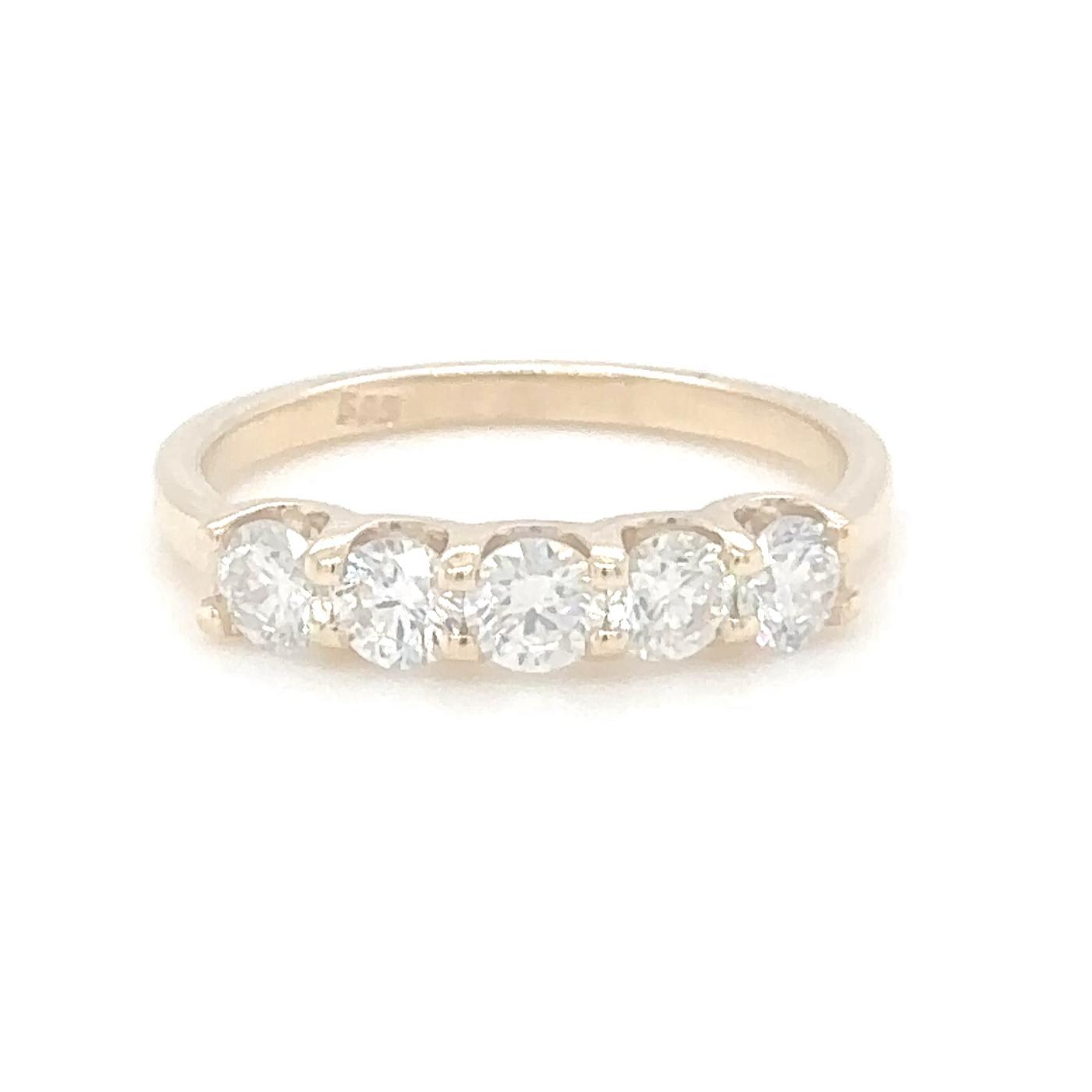 Golden Glow Diamond Band