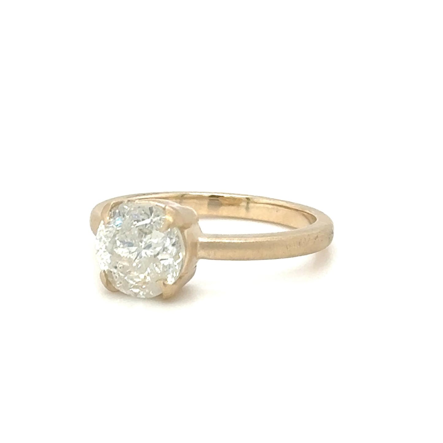 14K Yellow Gold Flames Ring