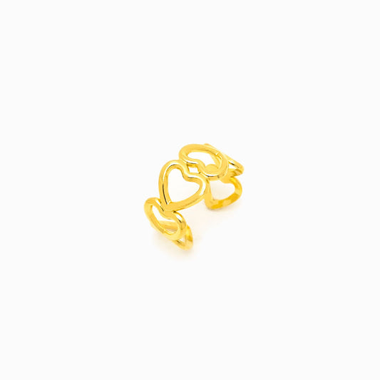 Adjustable Hearts Ring JZ1023