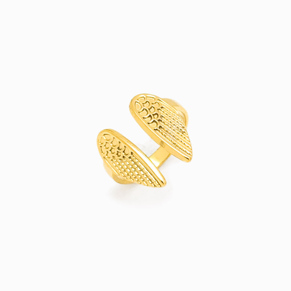 JZ1250 Angel Wings Adjustable Ring