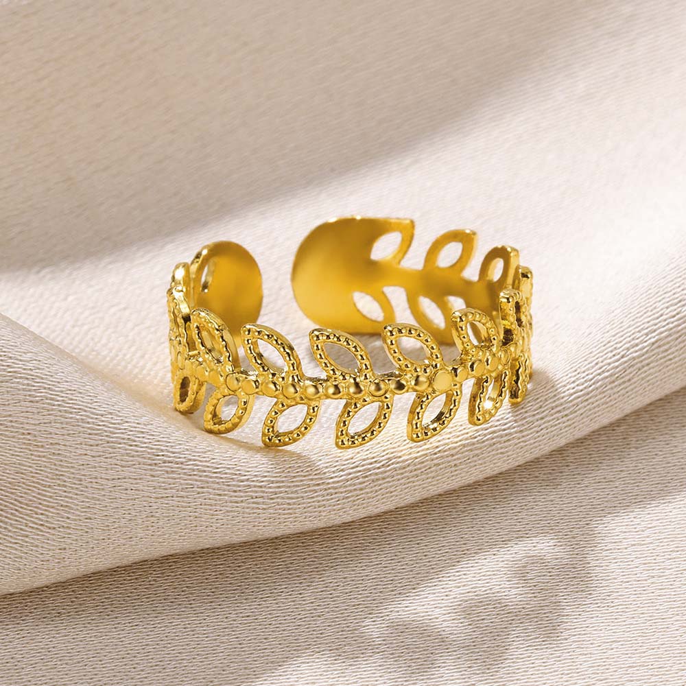 Leaf Adjustable Ring JZ1188