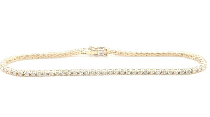 14K Yellow Gold Tennis Bracelet