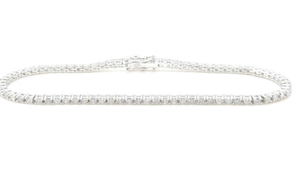 14K White Gold Tennis Bracelet