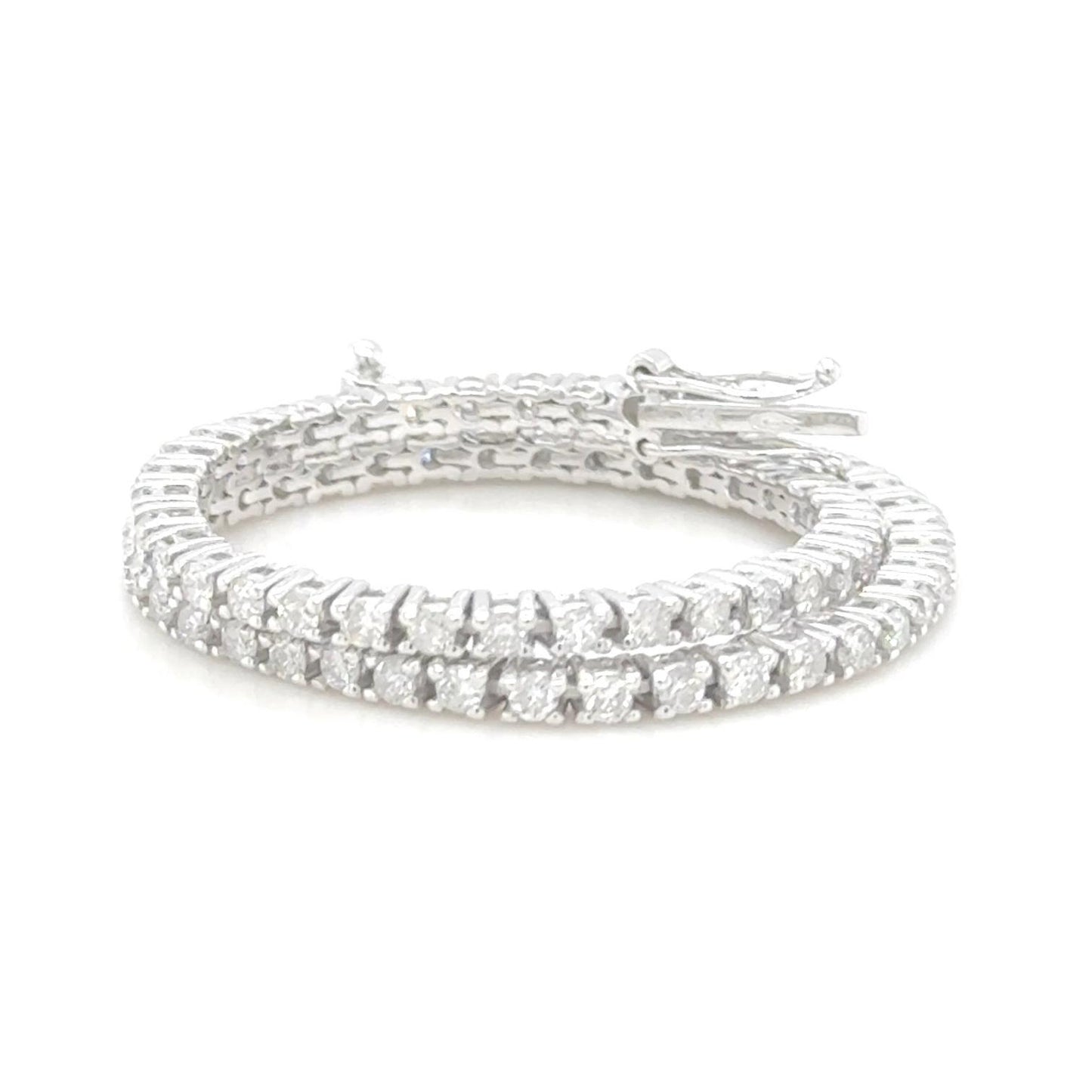 14K White Gold Tennis Bracelet