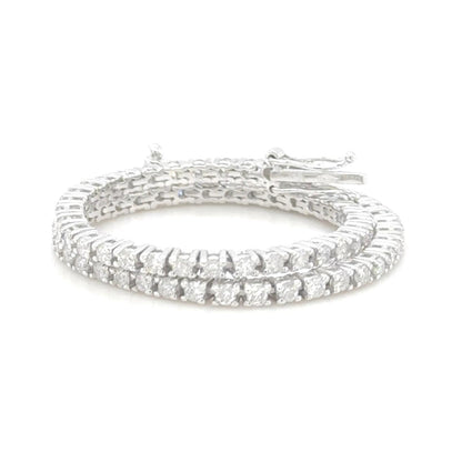 14K White Gold Tennis Bracelet