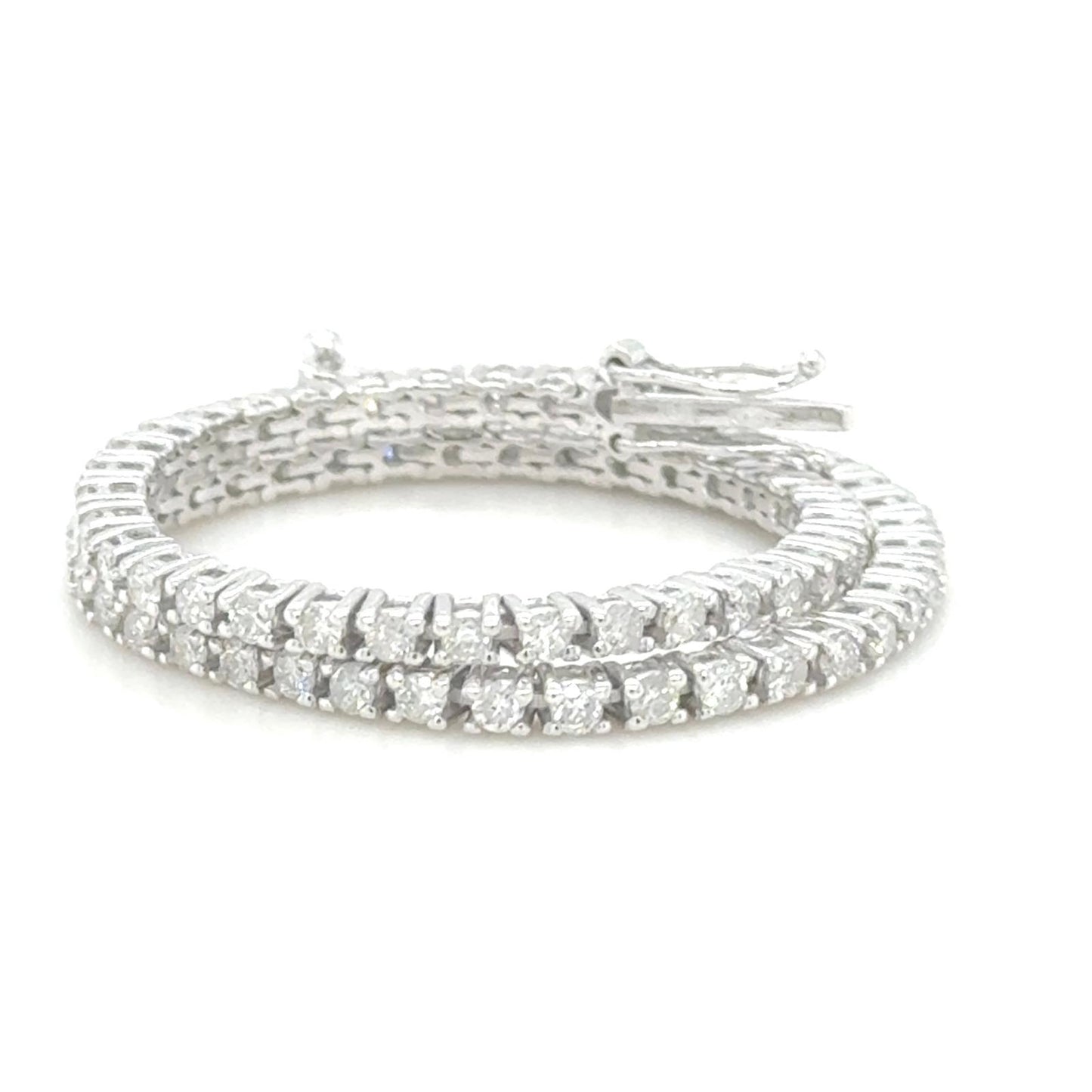 14K White Gold Tennis Bracelet