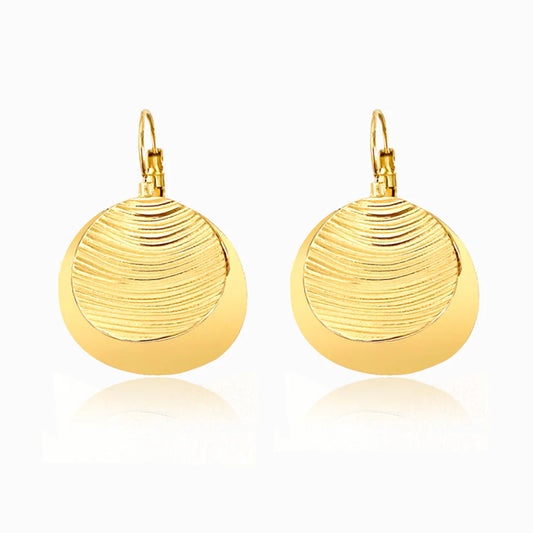 Geometric Textured Disc Earrings BR3033