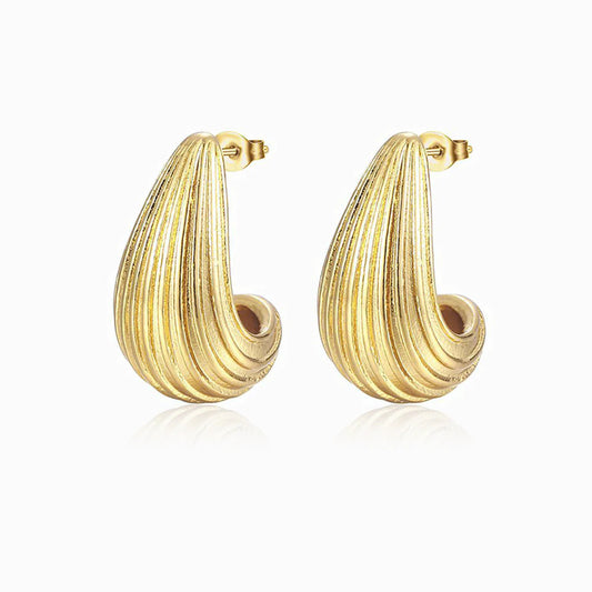 Textured Curve Earrings BR1143