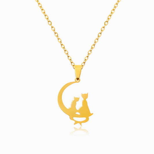 Cats on the Moon Necklace CL1450