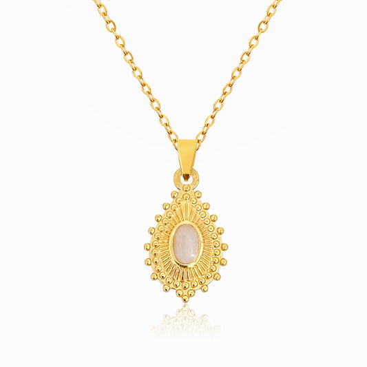 Drop Necklace with Stone CL1234