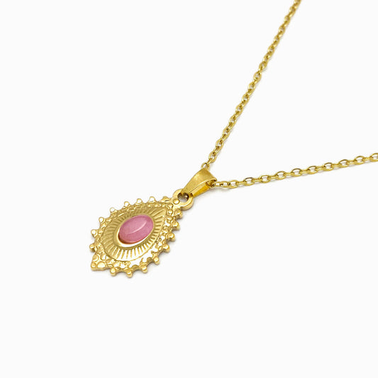 Drop Necklace with Stone CL1235