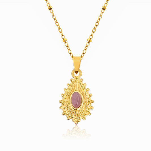 Drop Necklace with Stone CL1236