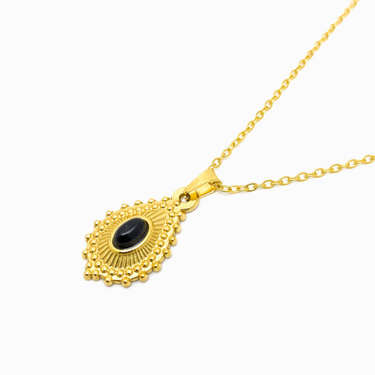 Drop Necklace with Stone CL1060