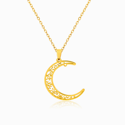 Half Moon Necklace with Details CL1159