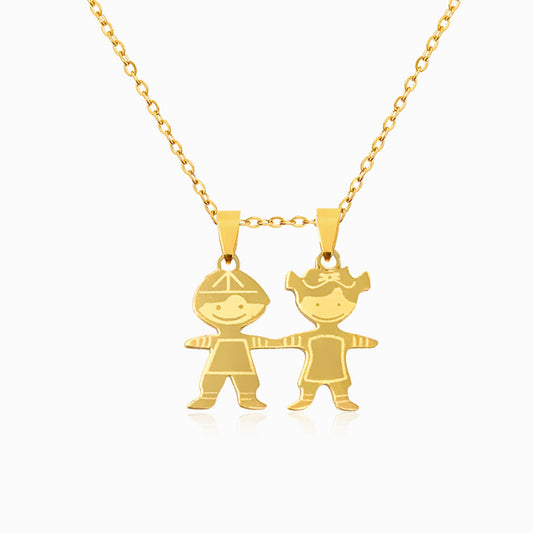 Girl and Boy Necklace CL1477