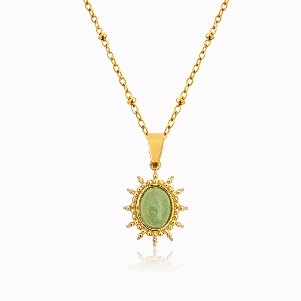 Sun Necklace with Stone CL1377