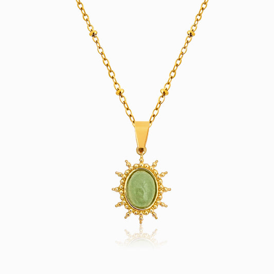 Sun Necklace with Stone CL1377