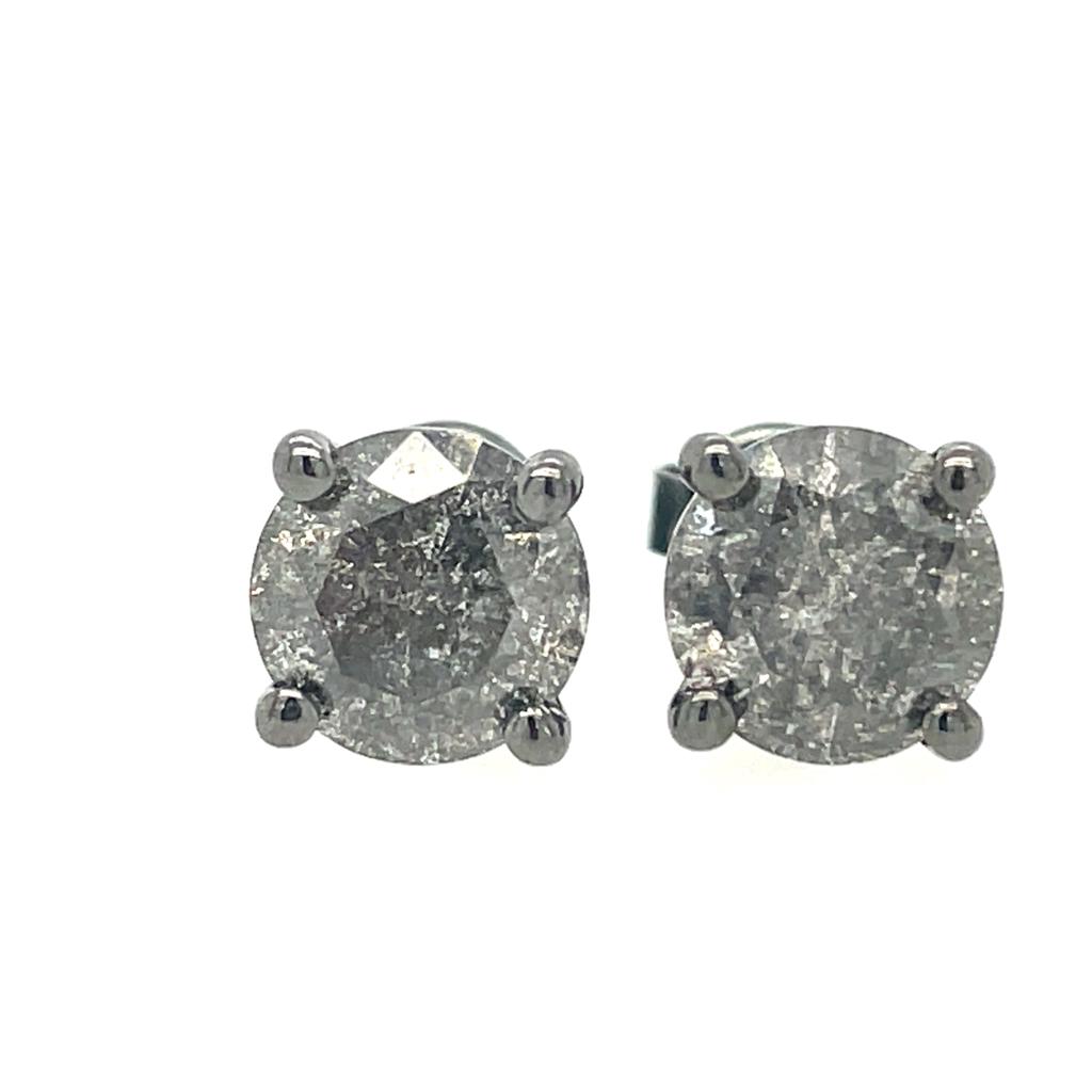 Salt & Pepper Radiance Earrings