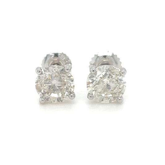 Brilliant Sparkle Diamond Stud Earrings