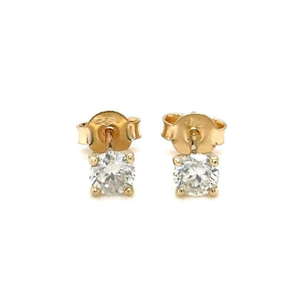 Golden Glow Diamond Earrings