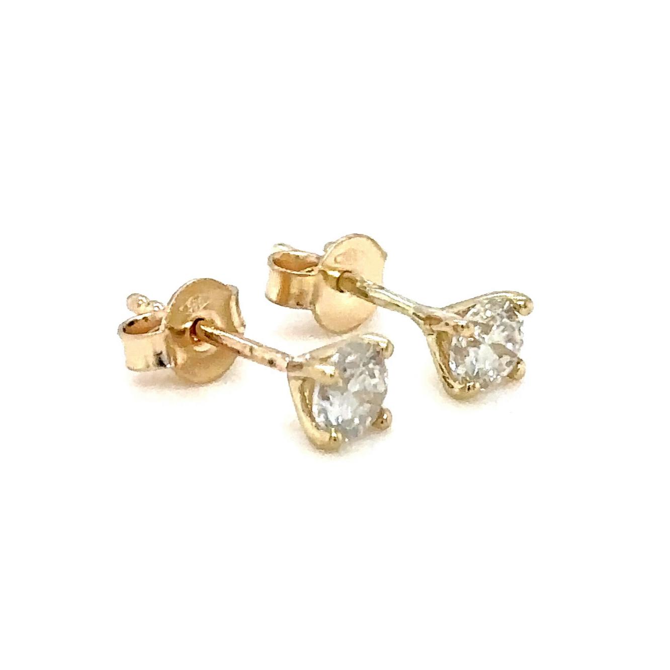 Golden Glow Diamond Earrings