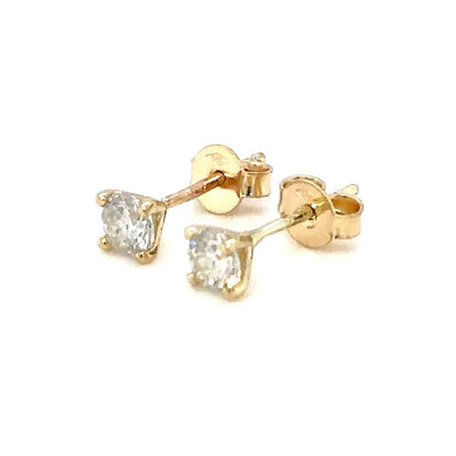 Golden Glow Diamond Earrings