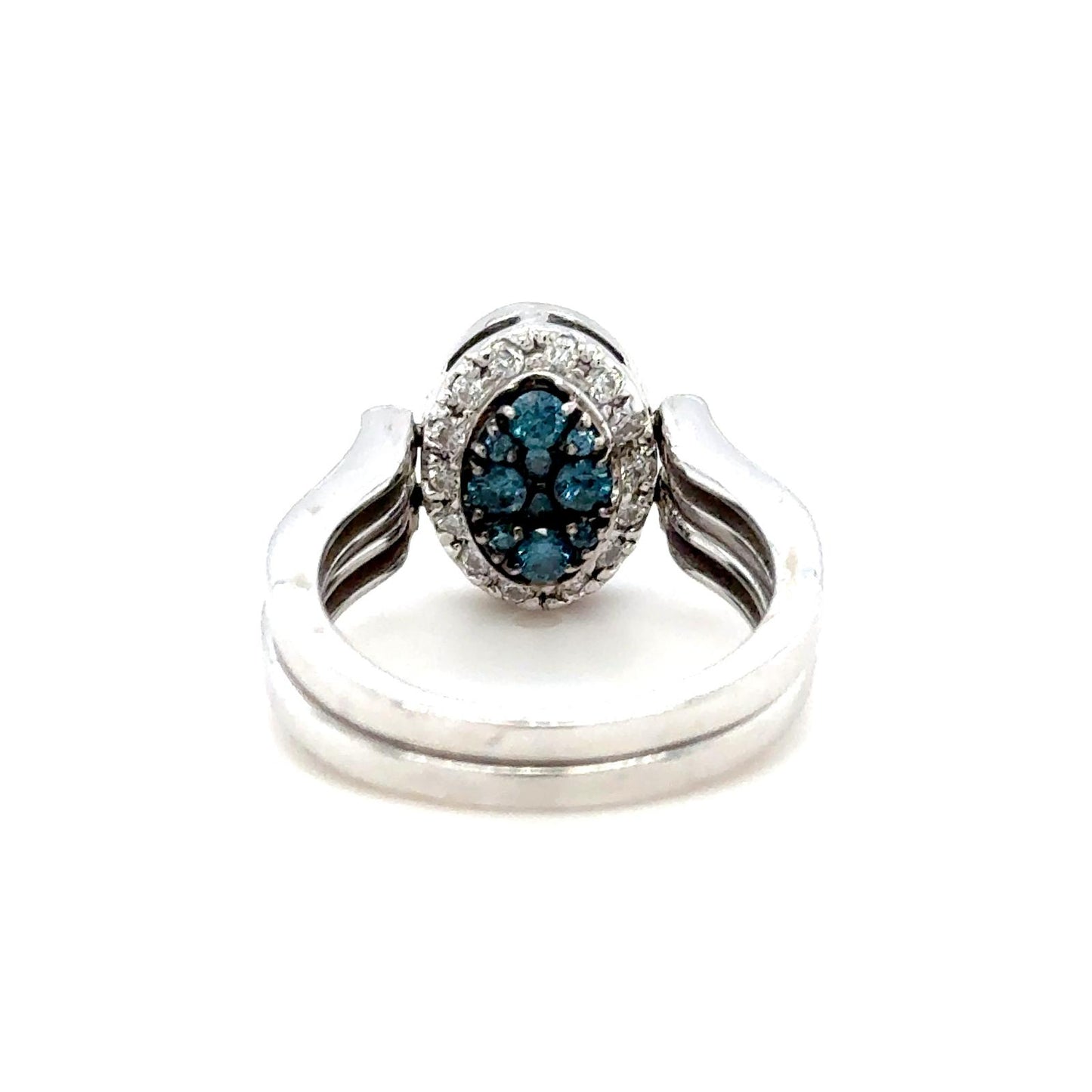 Blue Diamond Splendor Ring