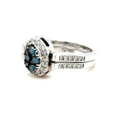 Blue Diamond Splendor Ring