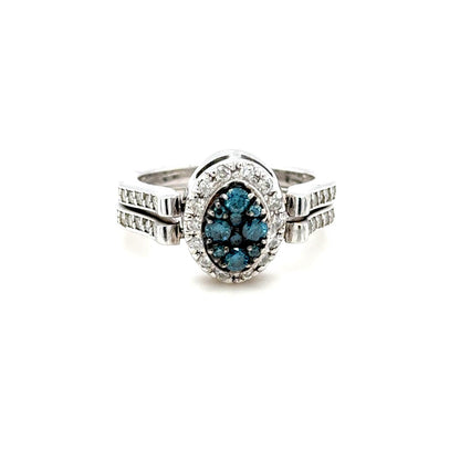 Blue Diamond Splendor Ring