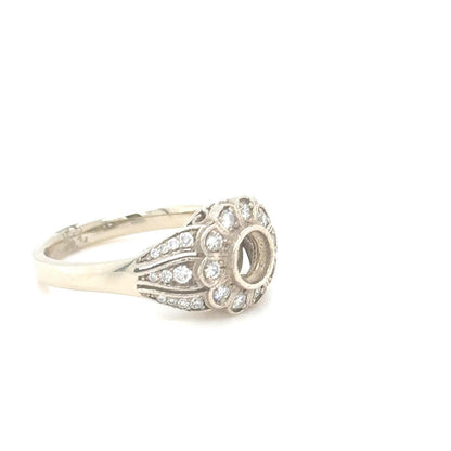 Floral Elegance Semi-Mount Ring