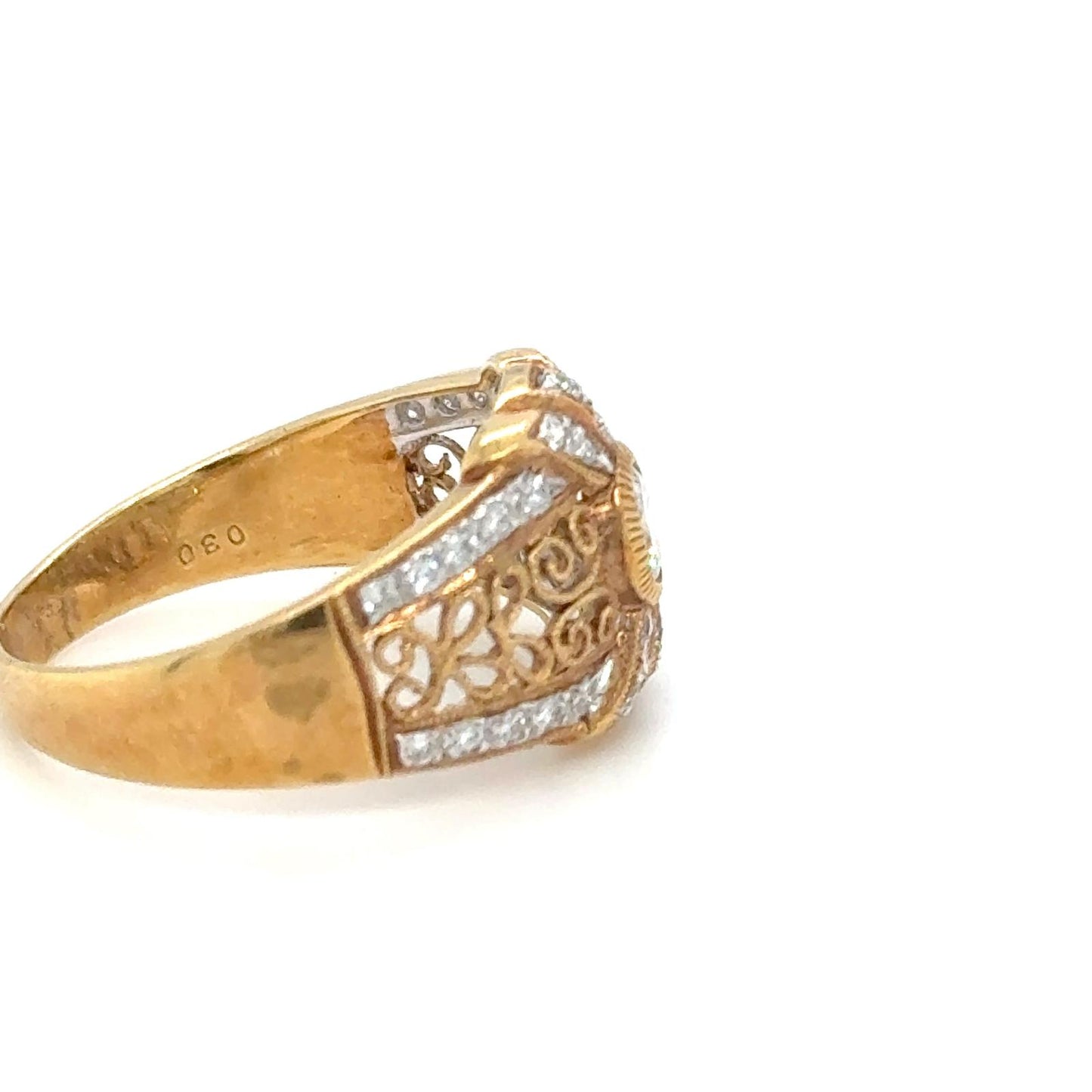 Golden Filigree Ring