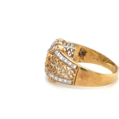 Golden Filigree Ring