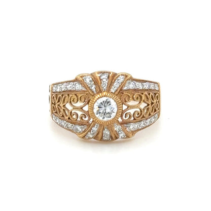 Golden Filigree Ring