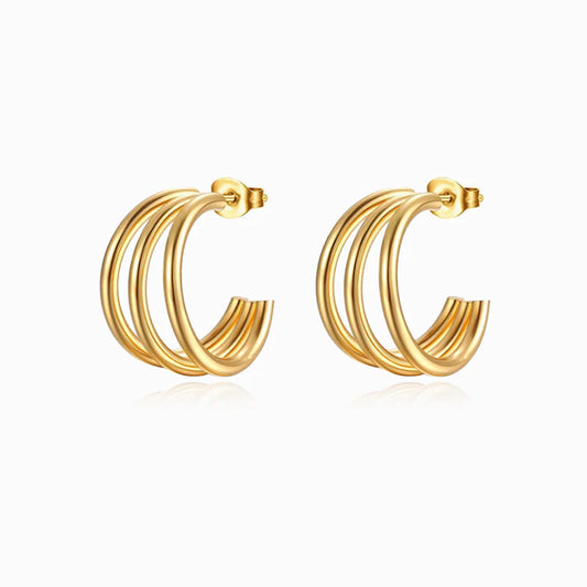 Triple Hoop Earrings BR1365