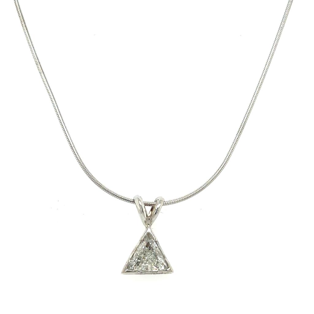 Trilliant Sparkle Diamond Necklace