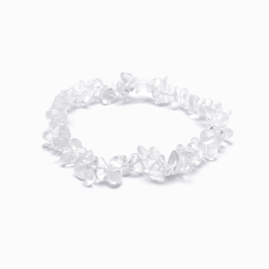 Transparent Quartz Gravel Bracelet PN4035