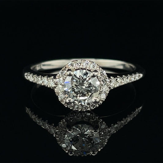 Halo Radiance Diamond Ring