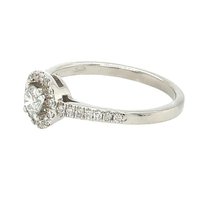 Classic Halo Diamond Ring