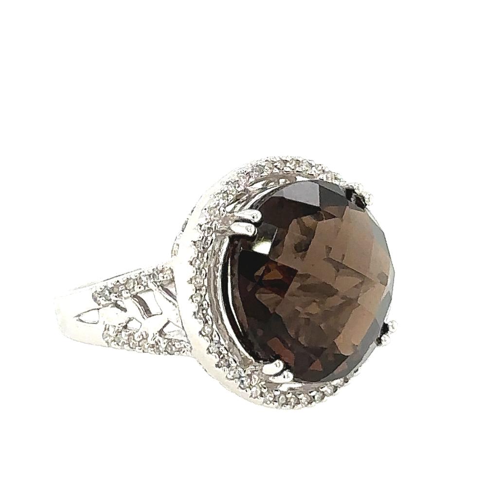 Enchanted Elegance Smoky Quartz Ring