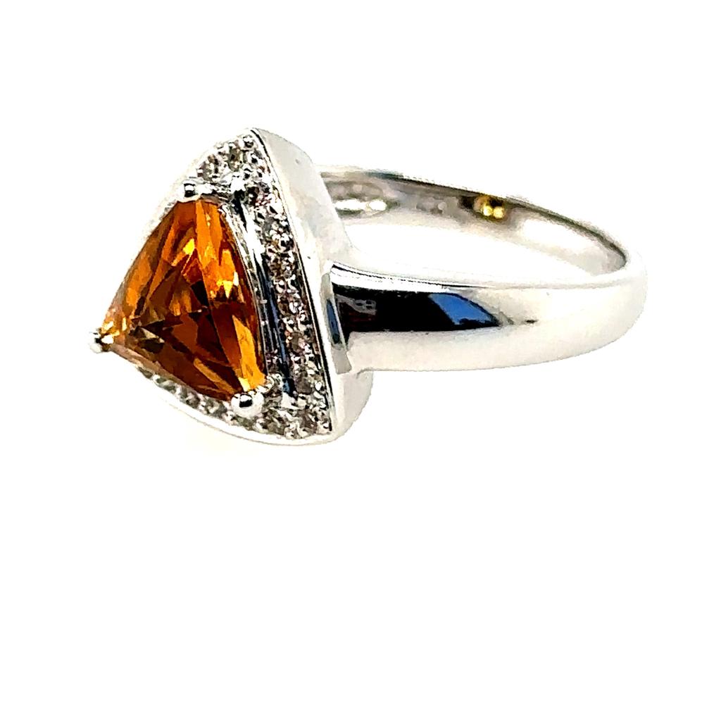 Golden Citrine Radiance Ring