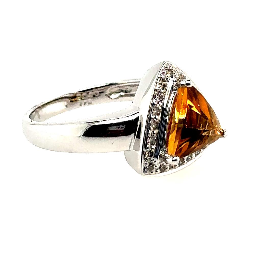 Golden Citrine Radiance Ring