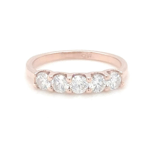 Radiant Rose Diamond Band