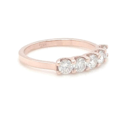 Radiant Rose Diamond Band