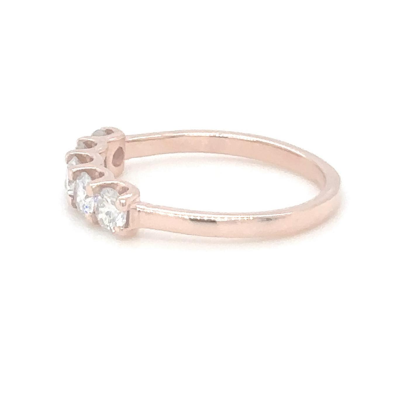 Radiant Rose Diamond Band