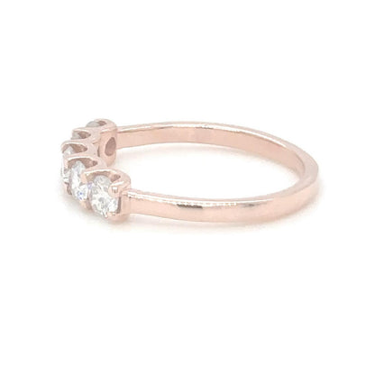 Radiant Rose Diamond Band