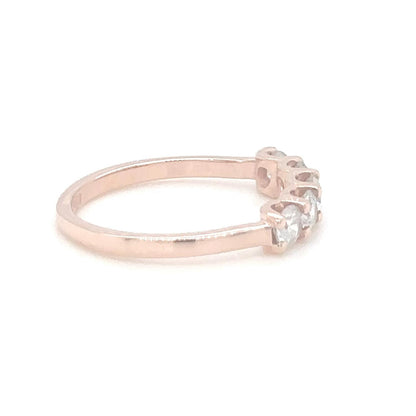 Radiant Rose Diamond Band