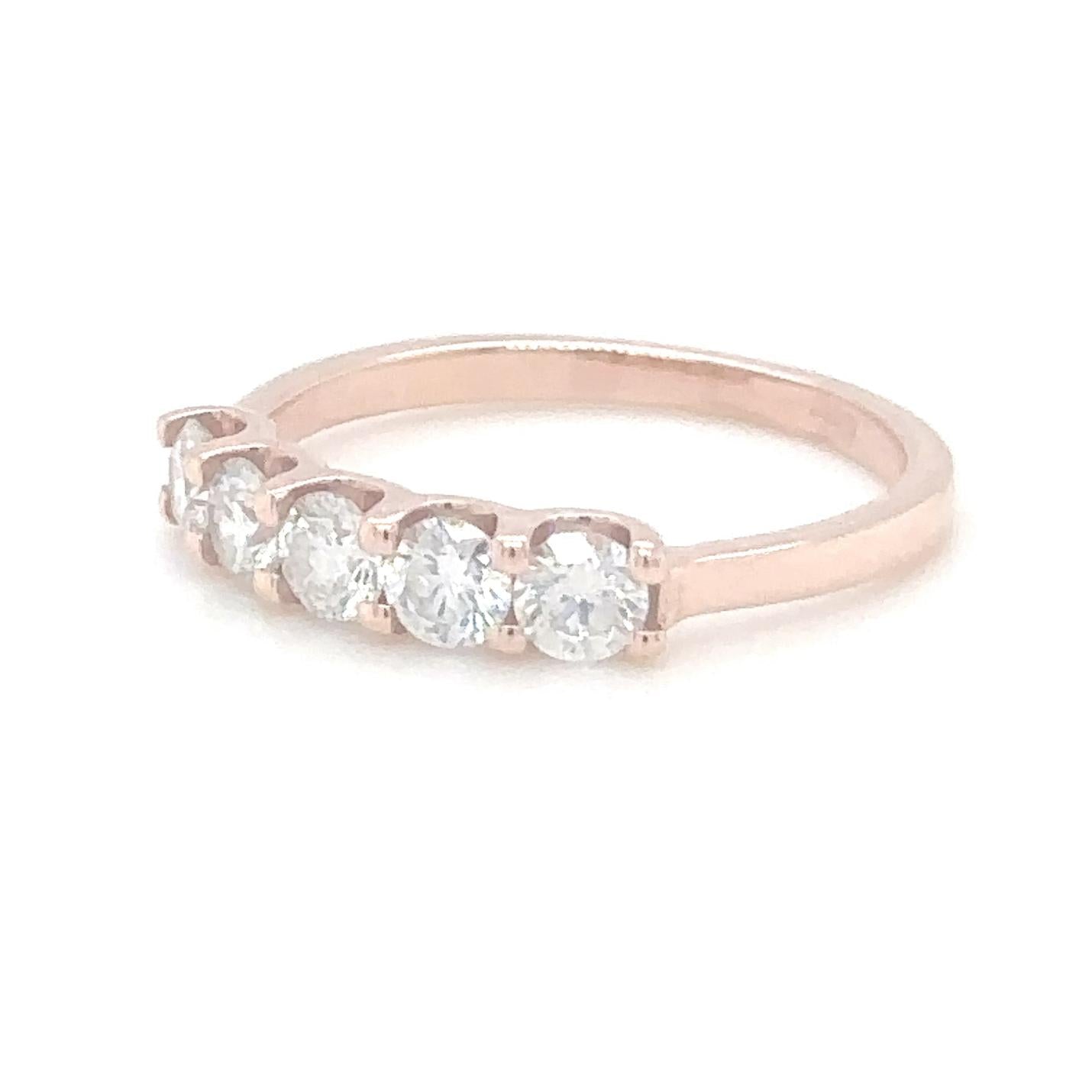 Radiant Rose Diamond Band